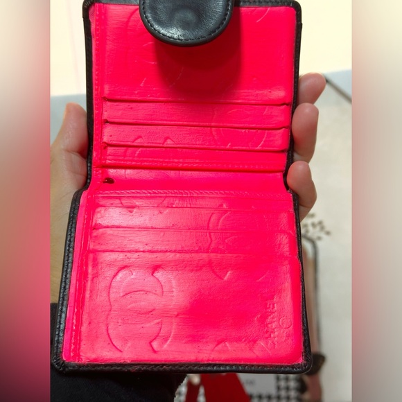 CHANEL Wallet Quilted Leather Purse Cambon CC Compact Black - Picture 4 of 14